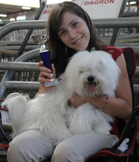Alexandra et Forever Mine Meilleur Puppy à Chateaugontier 2011